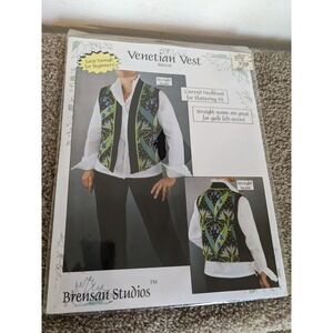 Brensan Studios Venetian Vest Sewing Pattern Beginner Friendly Curved Neckline S